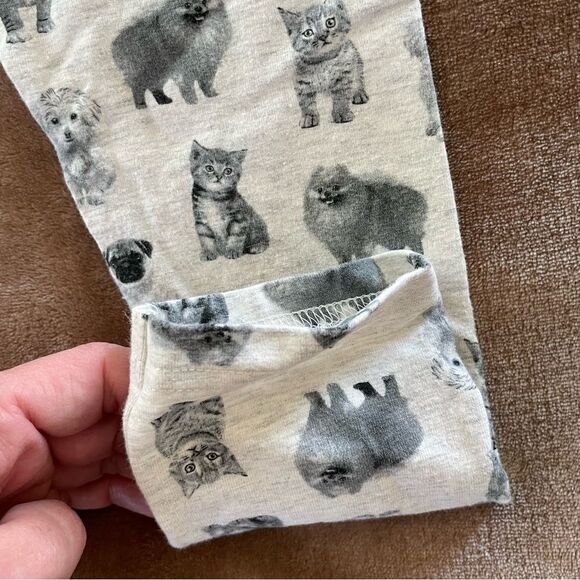 Carter's Girls Gray Animal/ Pet Print Leggings Pajama Bottoms Cotton Sz 8 - Picture 10 of 11